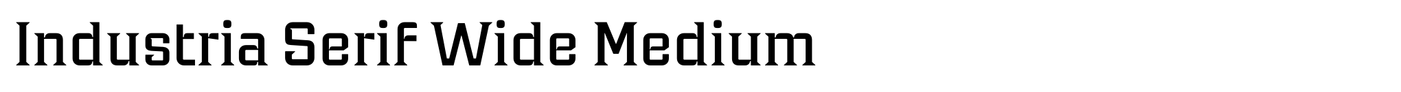 Industria Serif Wide Medium image